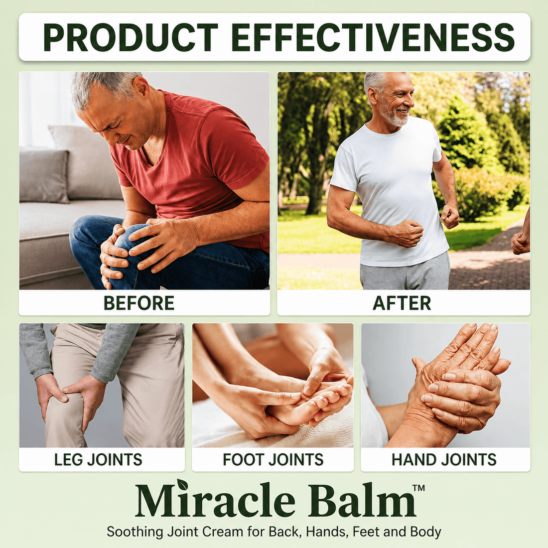Miracle Balm - Soothing Joint Cream for Back, Hands, Feet and Body